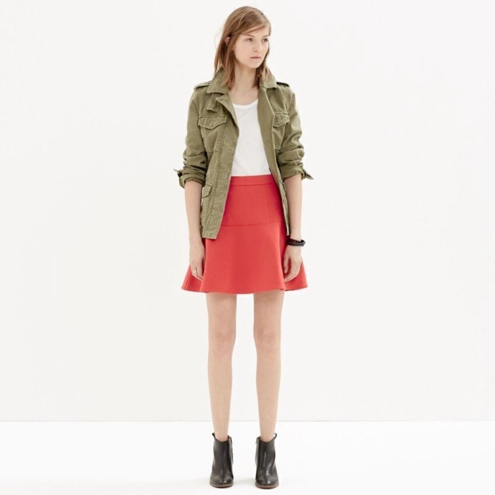 Madewell Circle Skater Mini Skirt, 6